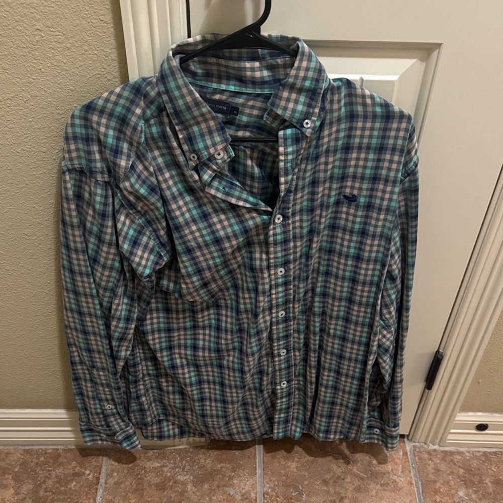 Southern Marsh Multicolor Plaid Button Down Shirt